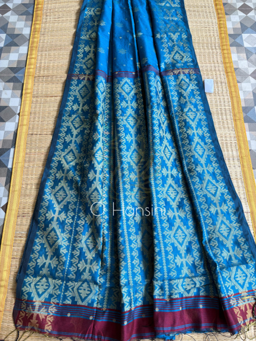 Handwoven Jacquard Jamdani saree