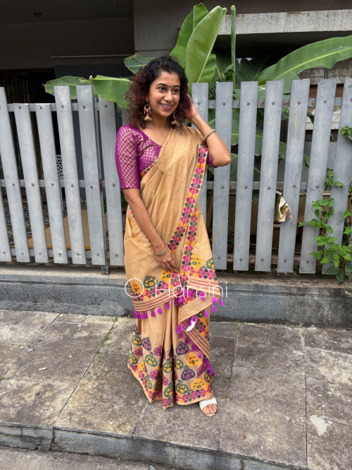 Cotton Silk Mekhala Chador