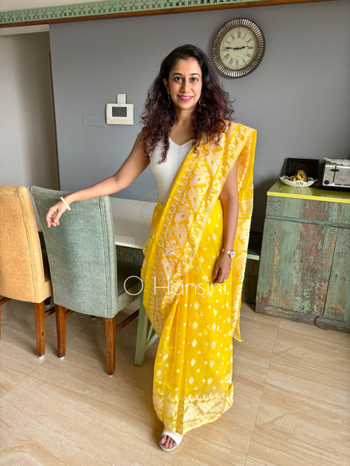 Powerloom Jamdani Saree